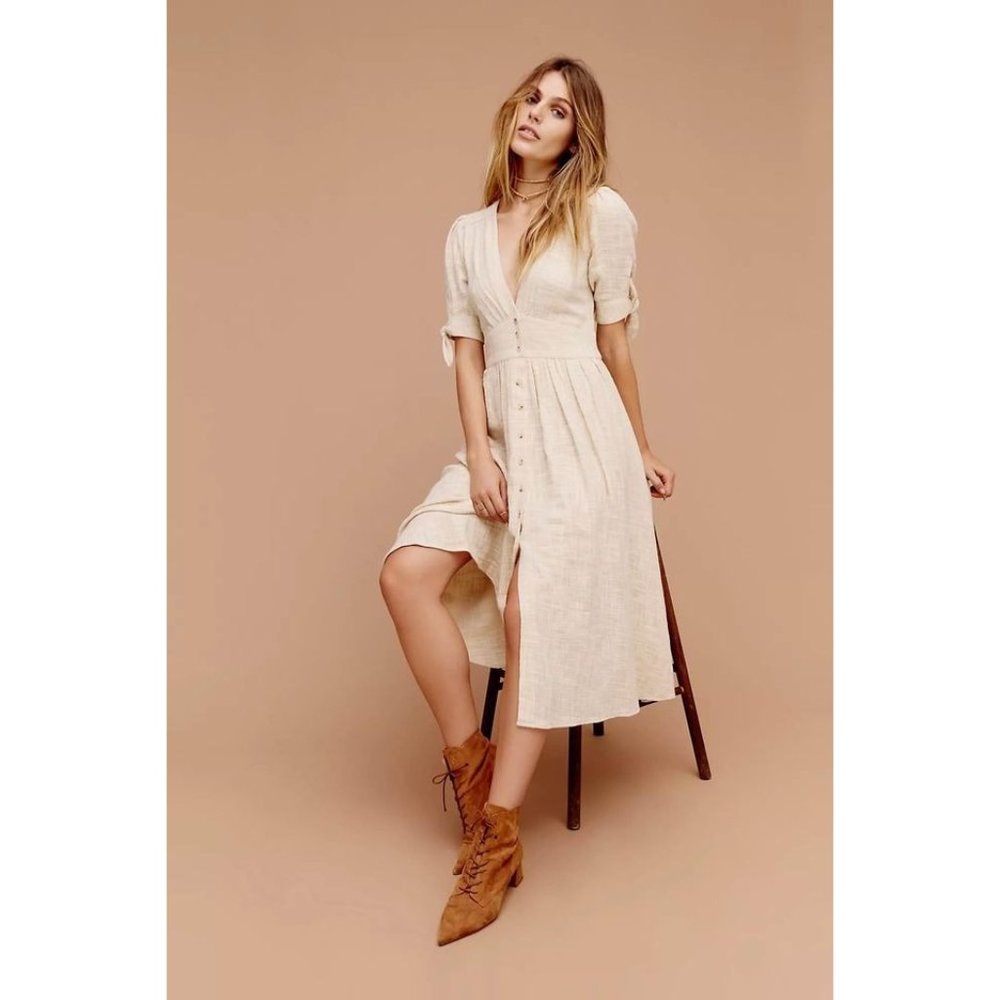 Free people love of my life midi dress size M